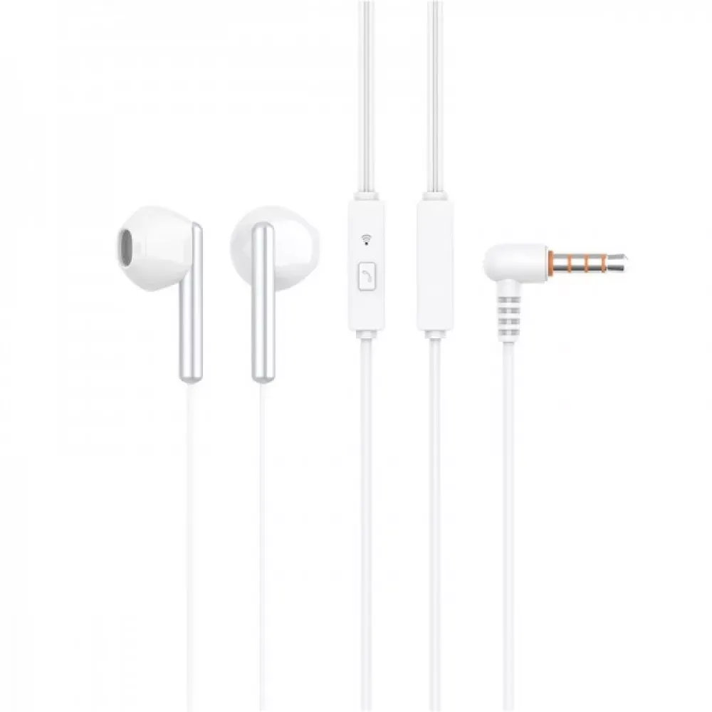 Навушники з мікрофоном 3.5mm  Celebrat G6 — White — Celebrat
