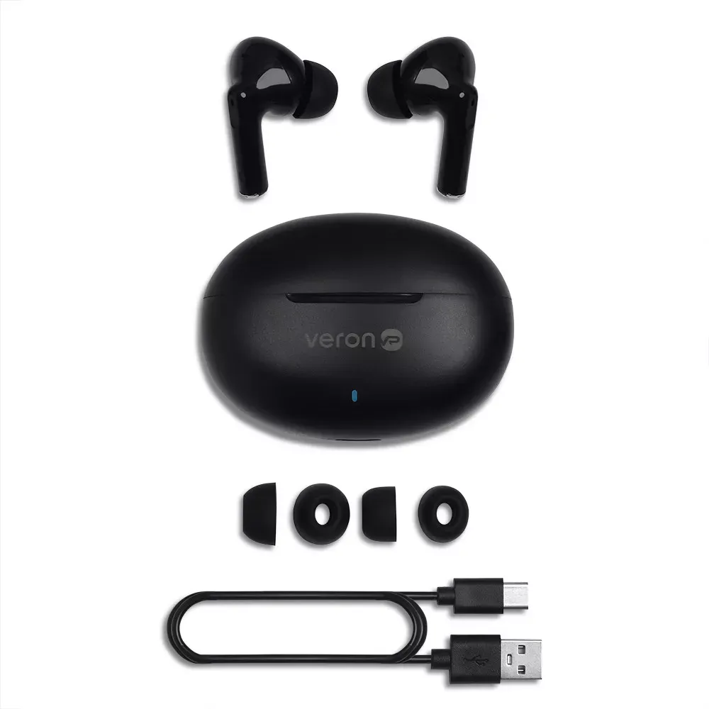 TWS Bluetooth Headset Veron S18 Phantom — Black — фото 7