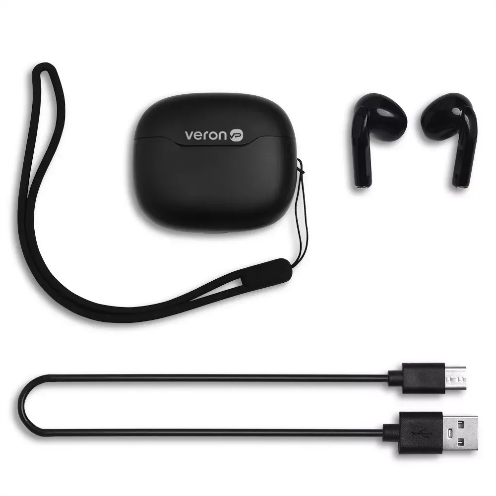 TWS Bluetooth Headset Veron W07 Liberty — Black — фото 6