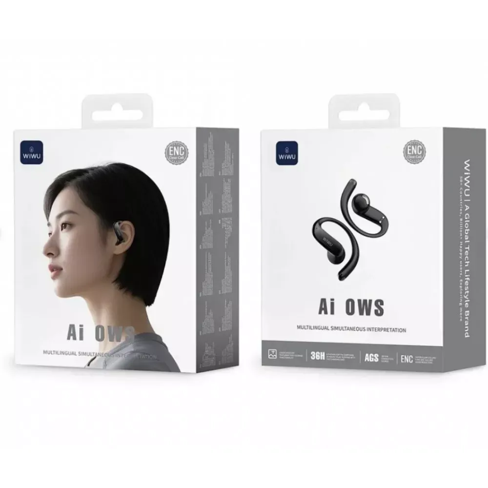 Bluetooth гарнітура TWS Wiwu Ai303 — Grey — фото 3