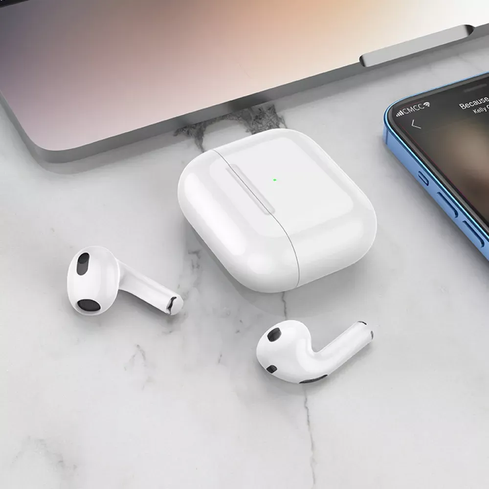 Bluetooth гарнітура TWS Hoco EW26 — White — фото 6