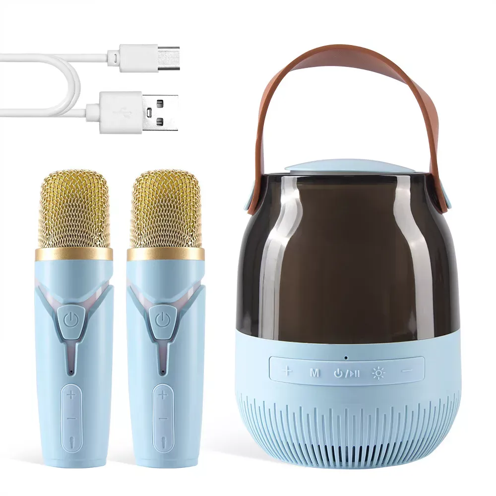 Bluetooth Speaker & 1 Microphone — A68 — Blue