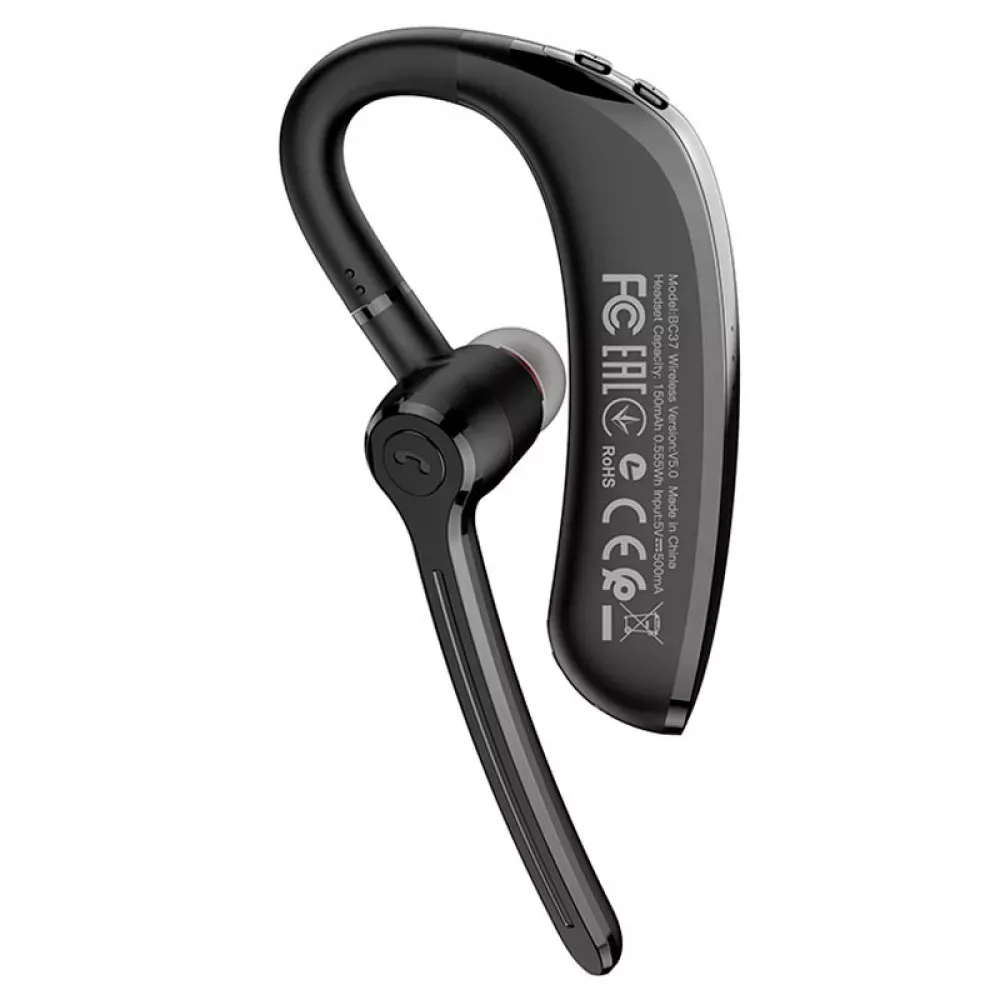Bluetooth-гарнітура — Borofone BC37 Imperor — Black — фото 6