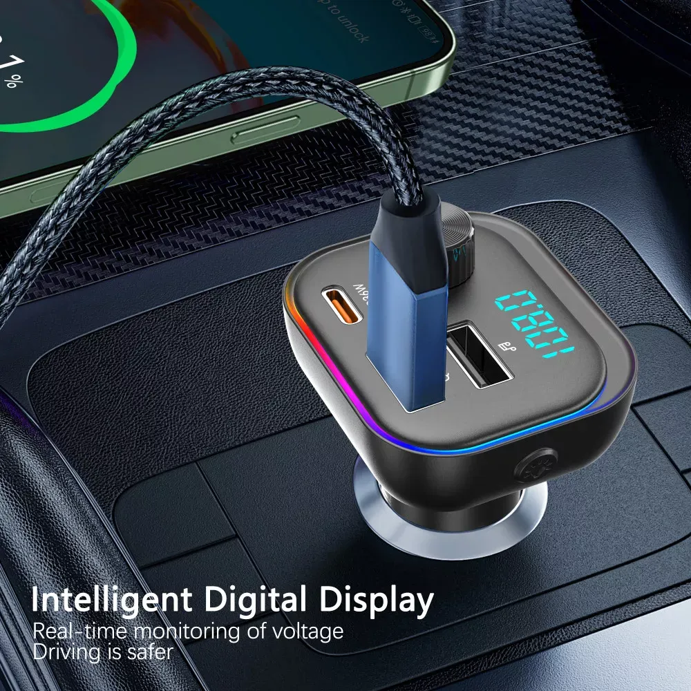 Fm Modulator MP3 | Car Charger | 3.0A | 2U | 1C — Earldom ET-M112 — фото 6