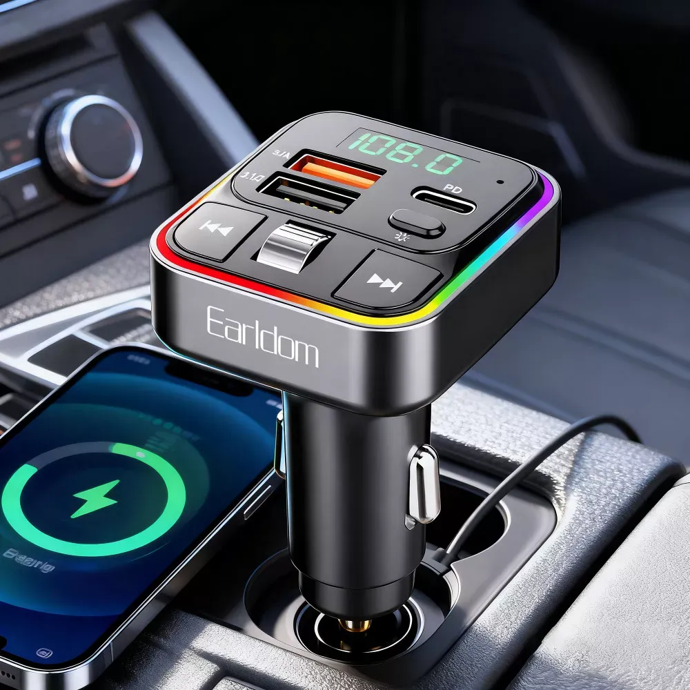 Fm Modulator MP3 | Car Charger | 3.0A | 2U | 1C — Earldom ET-M116 — фото 5