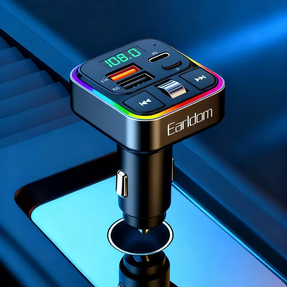 Fm Modulator MP3 | Car Charger | 3.0A | 2U | 1C — Earldom ET-M116 — фото 6
