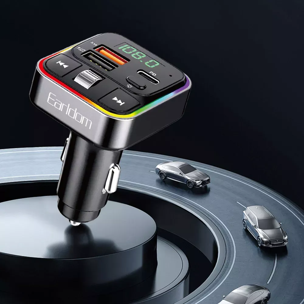 Fm Modulator MP3 | Car Charger | 3.0A | 2U | 1C — Earldom ET-M116 — фото 8