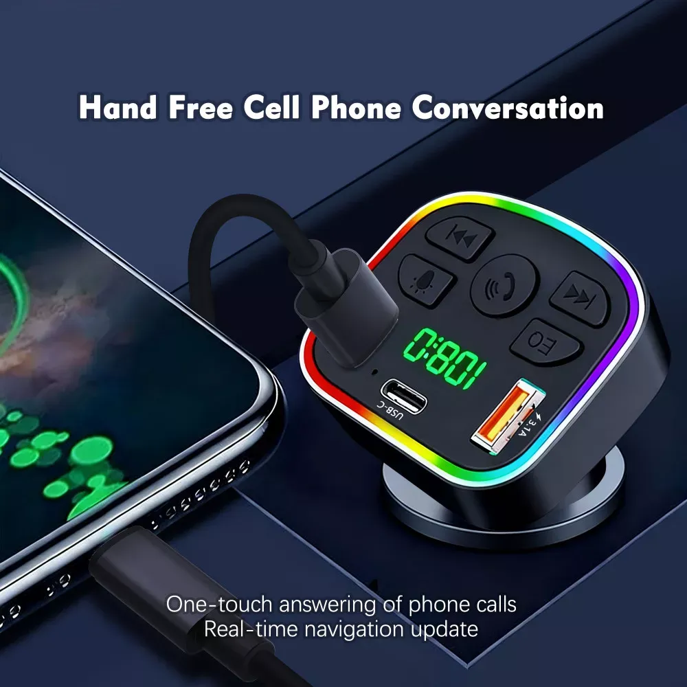 Fm Modulator MP3 | Car Charger | 3.0A | 2U | 1C — Earldom ET-M117 — фото 5