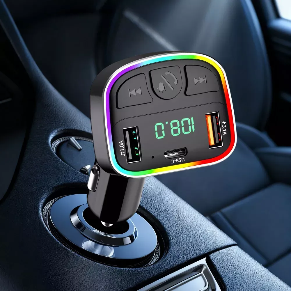 Fm Modulator MP3 | Car Charger | 3.0A | 2U | 1C — Earldom ET-M118 — фото 4