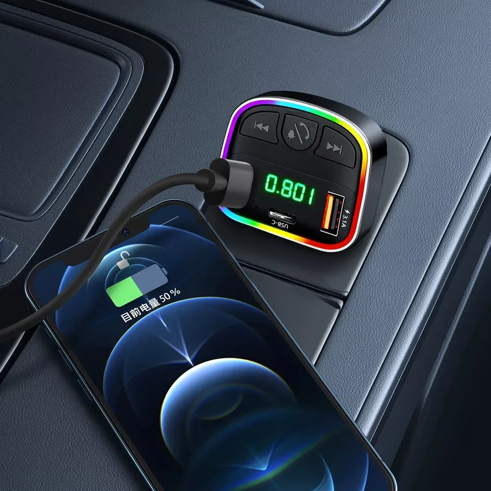Fm Modulator MP3 | Car Charger | 3.0A | 2U | 1C — Earldom ET-M118 — фото 5