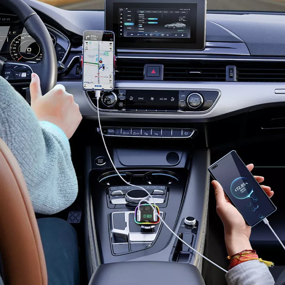 Fm Modulator MP3 | Car Charger | 3.0A | 2U | 1C — Earldom ET-M118 — фото 6