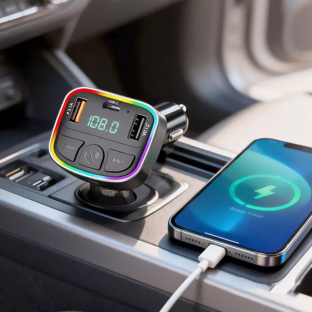 Fm Modulator MP3 | Car Charger | 3.0A | 2U | 1C — Earldom ET-M118 — фото 7