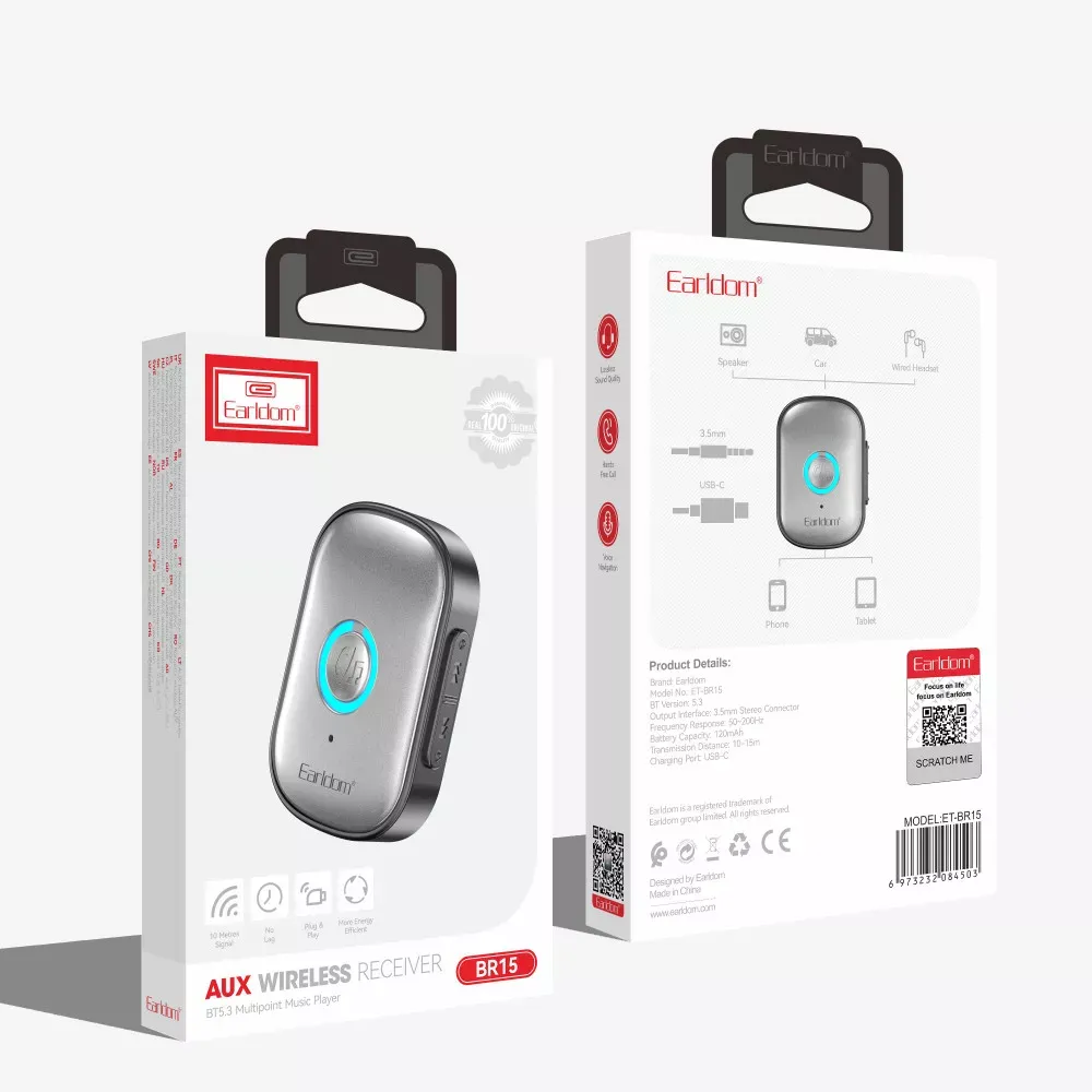 Bluetooth Audio Receiver Earldom ET-BR15 — фото 3
