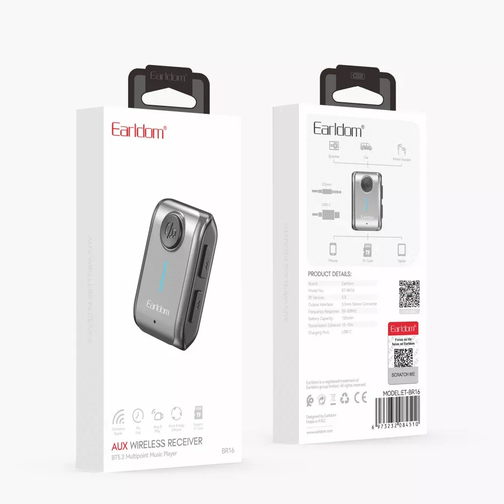 Bluetooth Audio Receiver Earldom ET-BR16 — фото 15