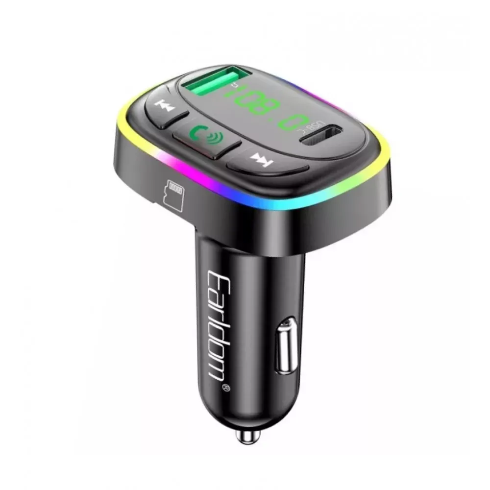Fm Modulator MP3 Car Charger 3.0A 1U 1C Earldom ET-M104 — Earldom