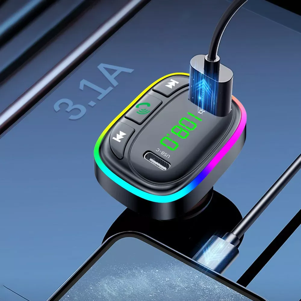 Fm Modulator MP3 Car Charger 3.0A 1U 1C Earldom ET-M104 — фото 5