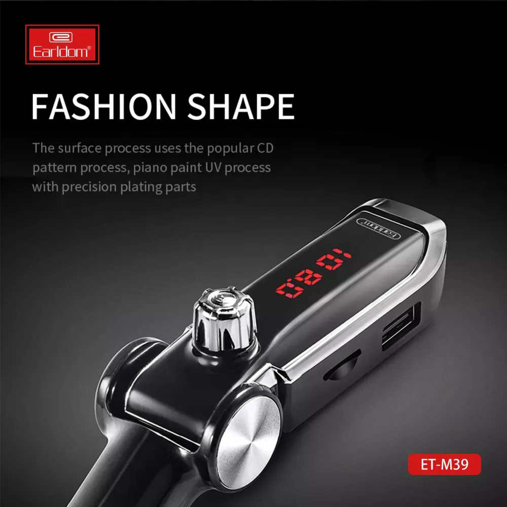 Fm Modulator MP3 Car Charger 3.1A 2U Earldom ET-M39 — фото 5