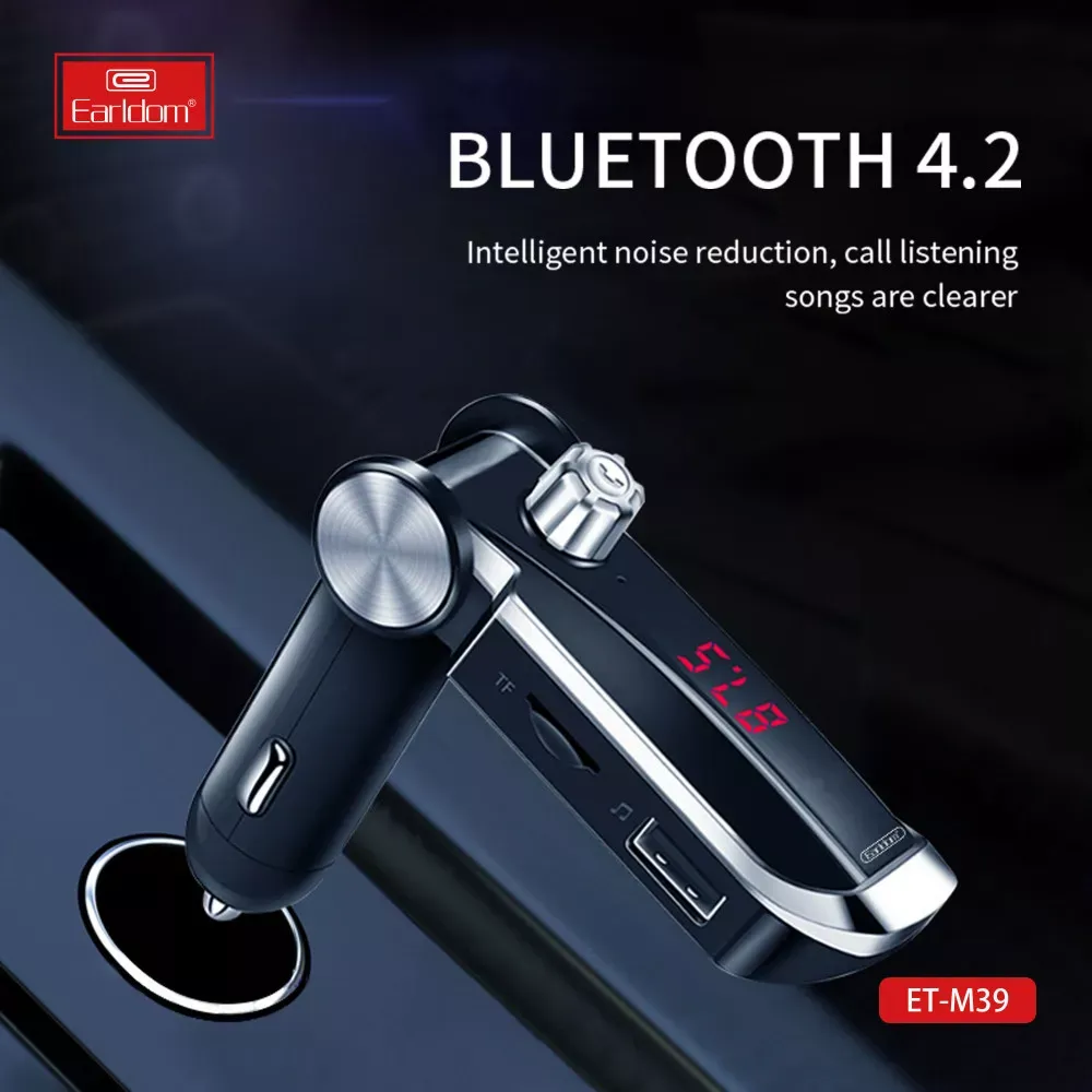 Fm Modulator MP3 Car Charger 3.1A 2U Earldom ET-M39 — фото 6