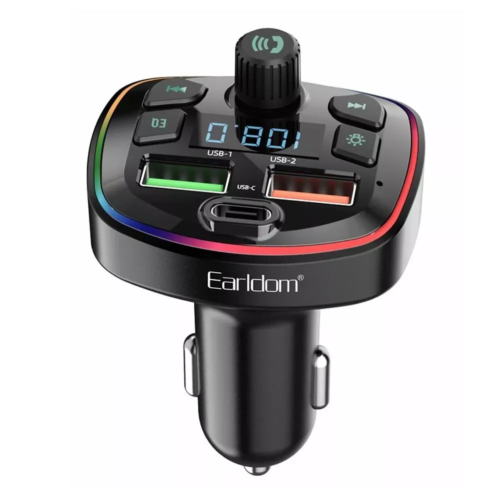 Fm Modulator MP3 | Car Charger | 3.1A | 2U | 1C — Earldom ET-M71 — Earldom