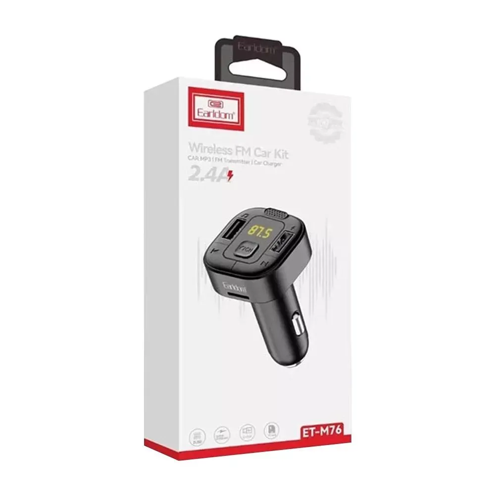 Fm Modulator MP3 | Car Charger | 3.1A | 2U — Earldom ET-M76 — фото 3