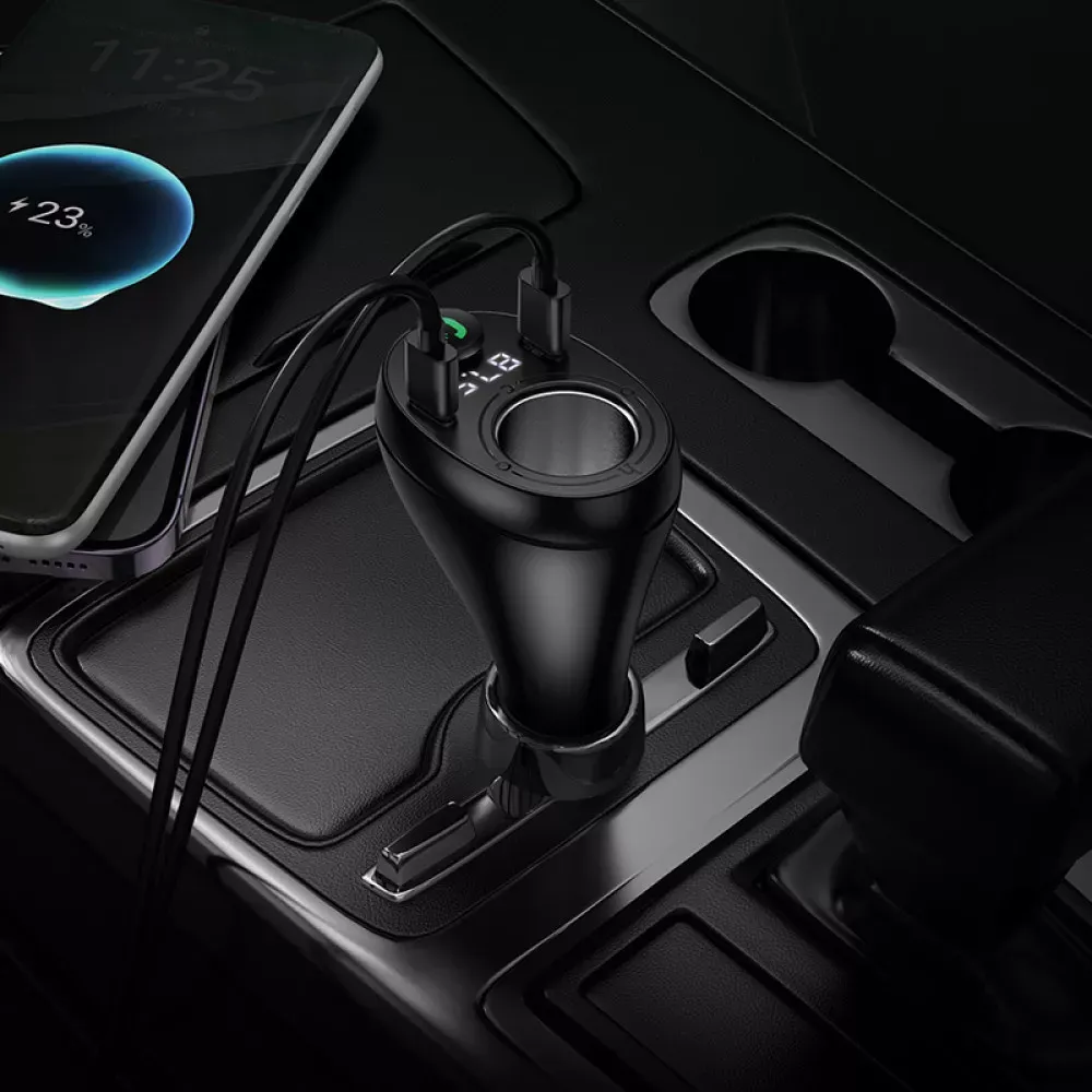 Fm Transmitter MP3 | Car Charger | 3.0A | 2 PD35W — Hoco E88 — фото 5
