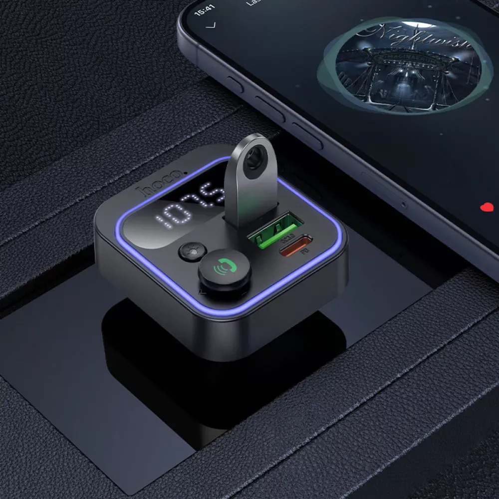 Fm Transmitter MP3 | Car Charger | 3.0A | PD20W | 2U — Hoco E85 — фото 5