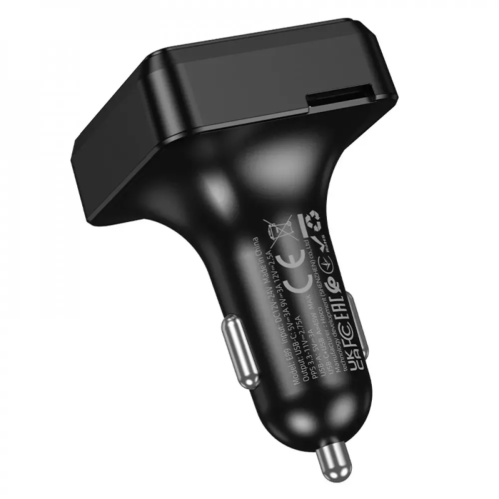 Fm Transmitter MP3 | Car Charger | 3.0A | PD30W | 1U — Hoco E89 — фото 5