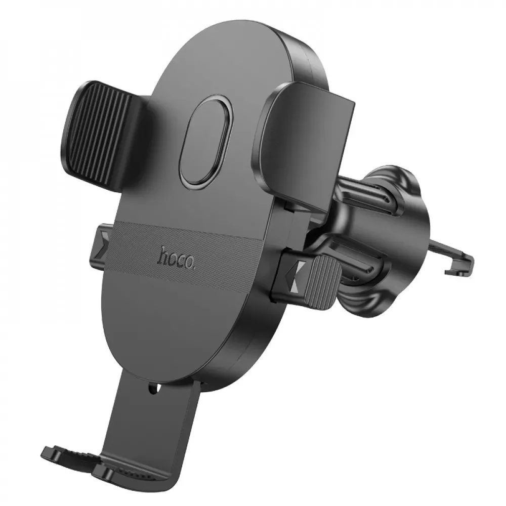 Car Holder Hoco H18 Mighty one-button — black — фото 5