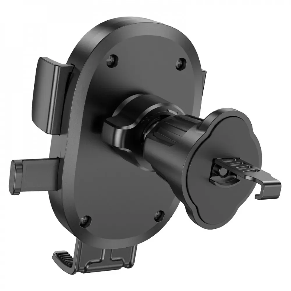 Car Holder Hoco H18 Mighty one-button — black — фото 7