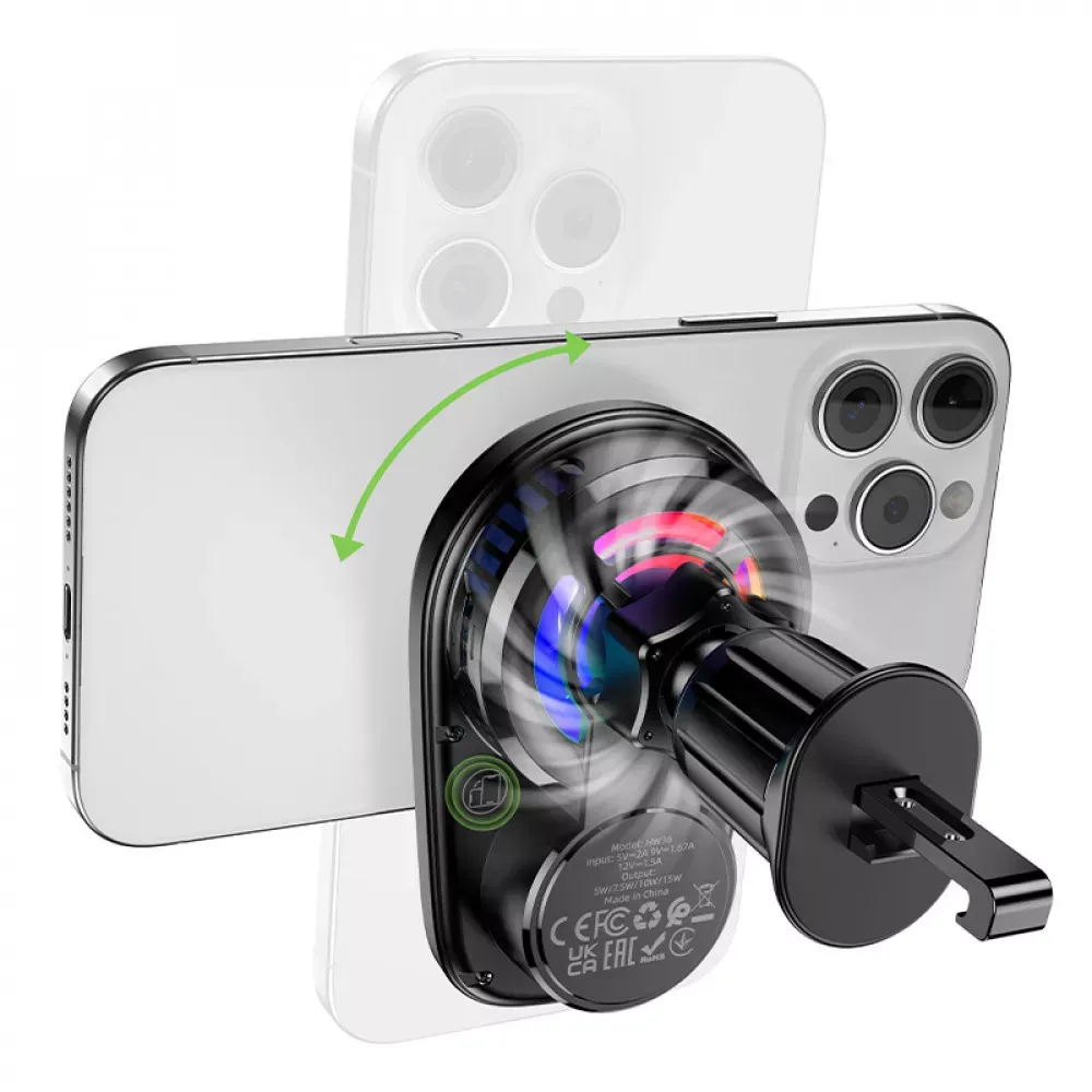 Car Holder Hoco HW36 Air outlet magnetic car holder — фото 4