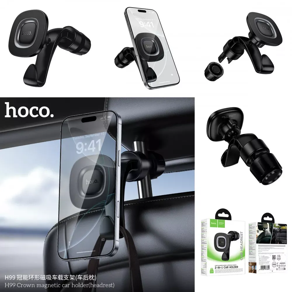Car Holder Hoco H99 Crown magnetic car holder — фото 9