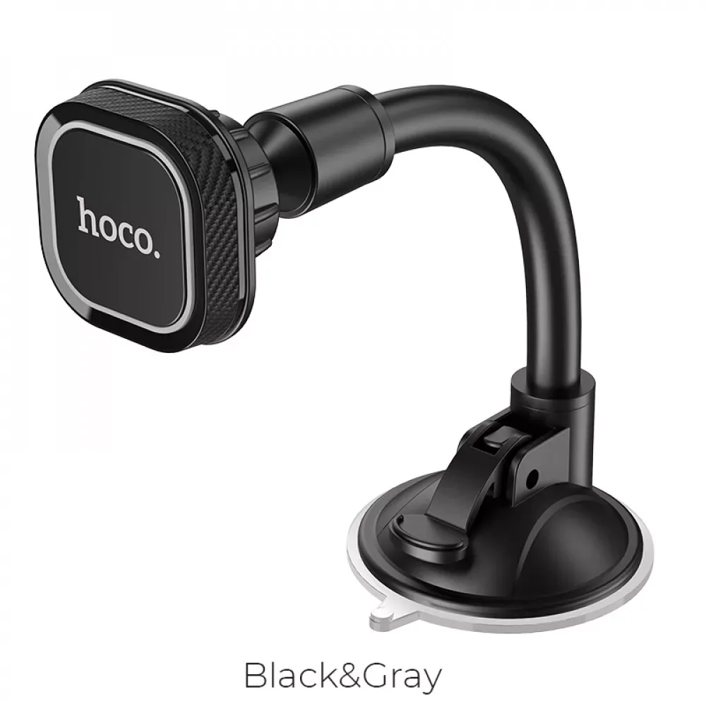 Car Holder Hoco CA55 Astute series windshield — black＆gray — фото 4