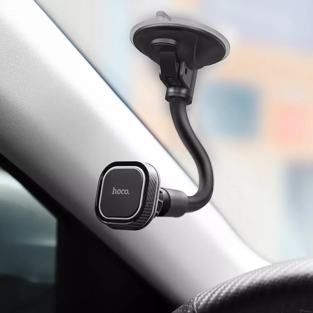 Car Holder Hoco CA55 Astute series windshield — black＆gray — фото 5