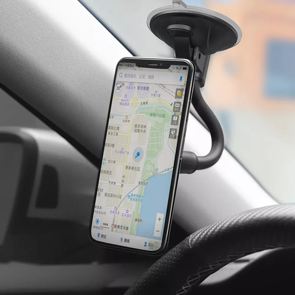 Car Holder Hoco CA55 Astute series windshield — black＆gray — фото 8