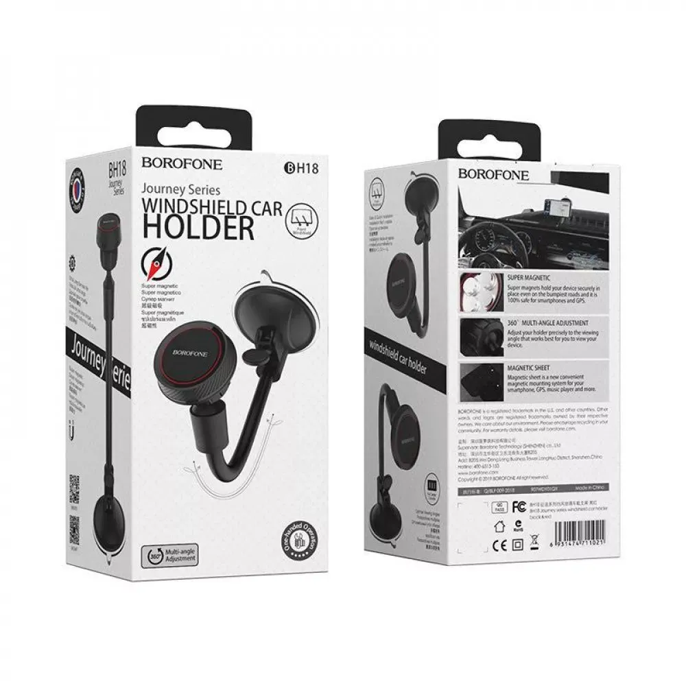 Car Holder Hoco BH18 Journey series windshield car holder — фото 3