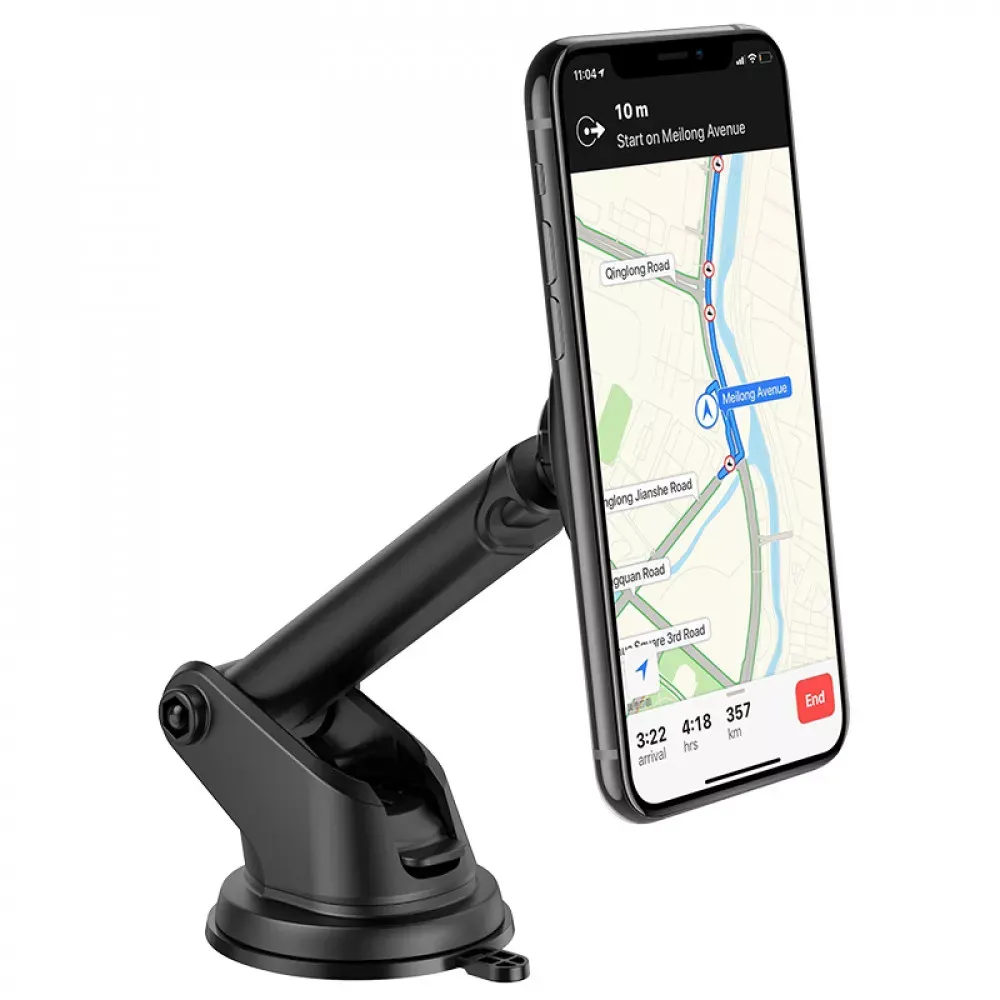 Car Holder Hoco CA67 Sagittarius series stretch magnetic — black — фото 6