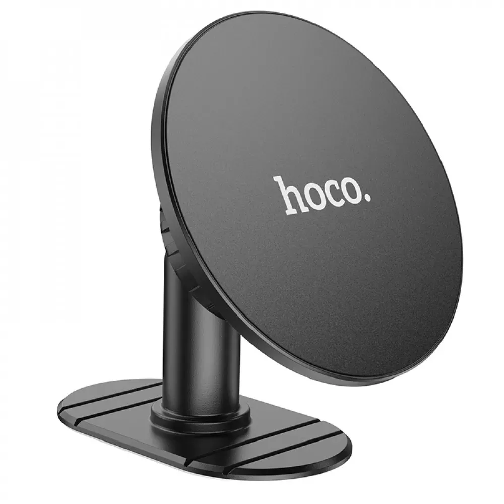 Car Holder Hoco H13 Fine jade ring magnetic (center console) — black — Hoco