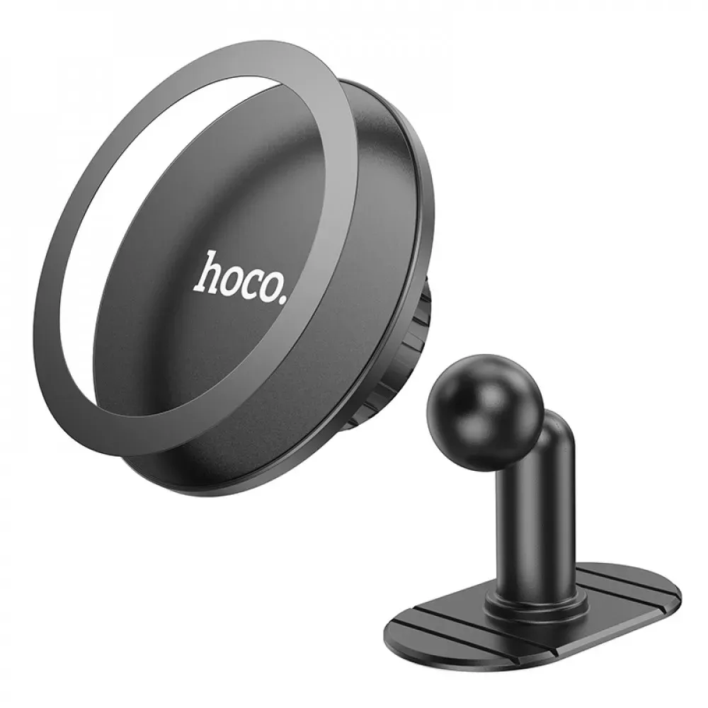 Car Holder Hoco H13 Fine jade ring magnetic — black — фото 5