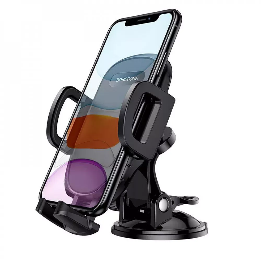 Car Holder Borofone BH37 Route push type suction cup car holder — фото 4