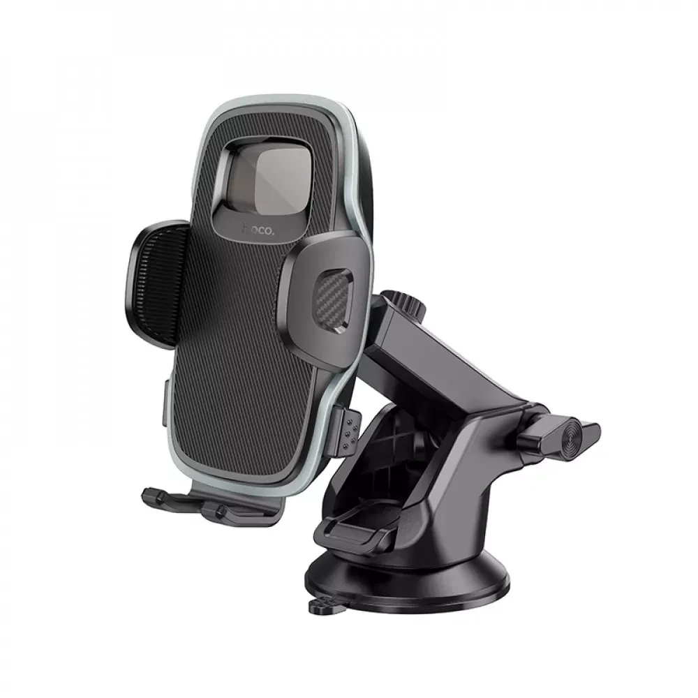Car Holder — Hoco H15 Fair push-type (center console) — black — Hoco