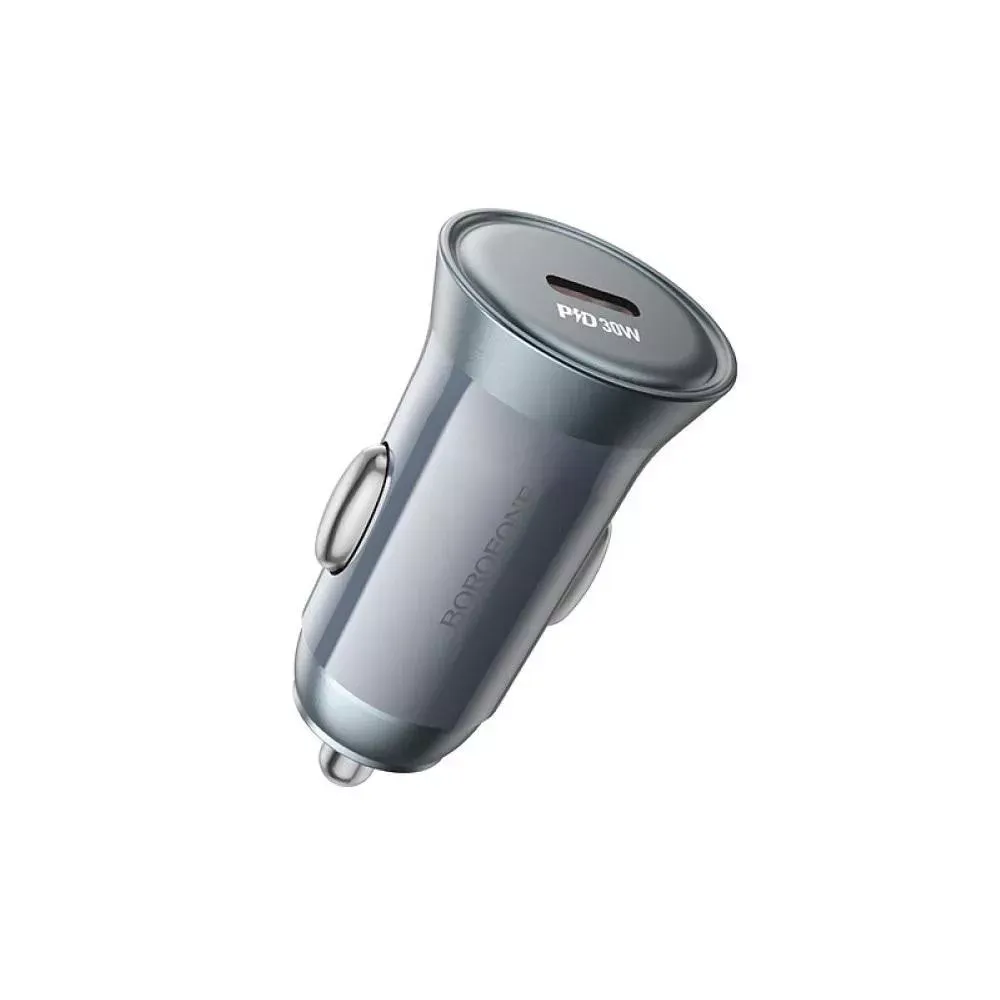 Car Charger | 43W | PD | QC3.0 C to Lightning Cable — Borofone BZ26A — фото 3