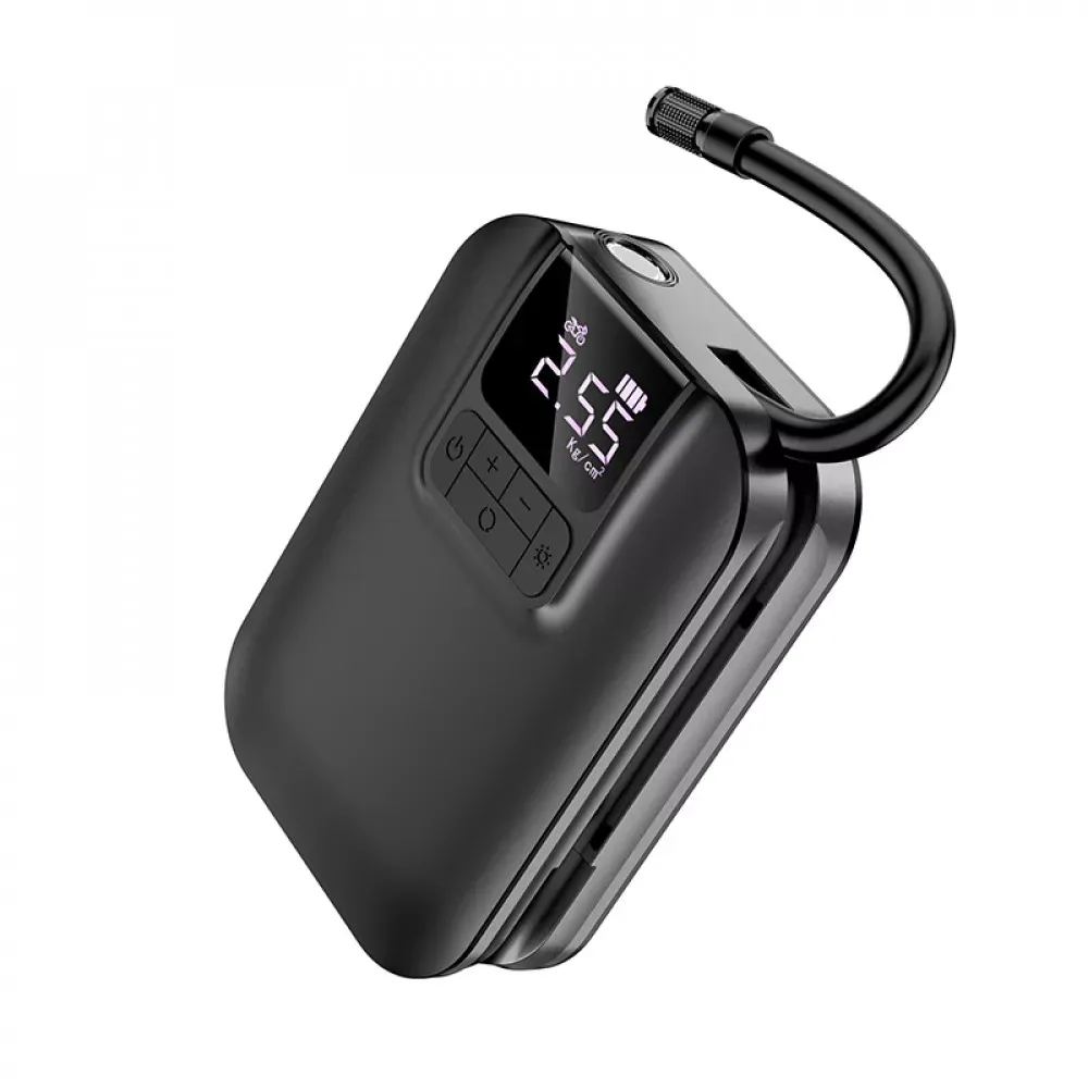 Air Pump Hoco S53 Breeze portable smart — Black — фото 6