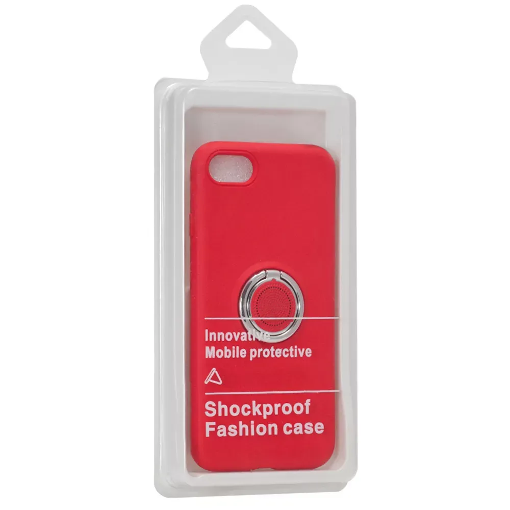 Aroma & Ring Silicone Case iPhone Xs Max — Red - фото 3