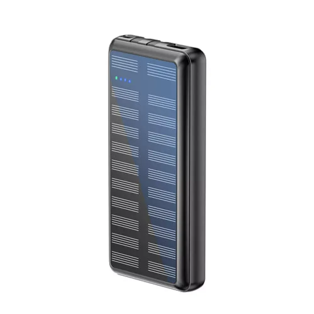 Power Bank 20000 mAh | 22.5W —Rixus RXPB47 Solar With Built-in Cables — фото 4