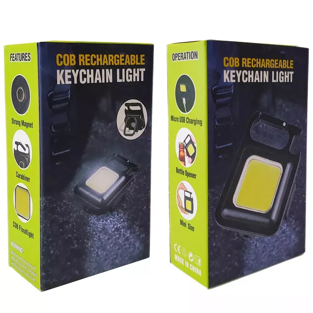 Фонарик- брелок — F04 COB rechargeable keychain Light Micro USB — фото 3