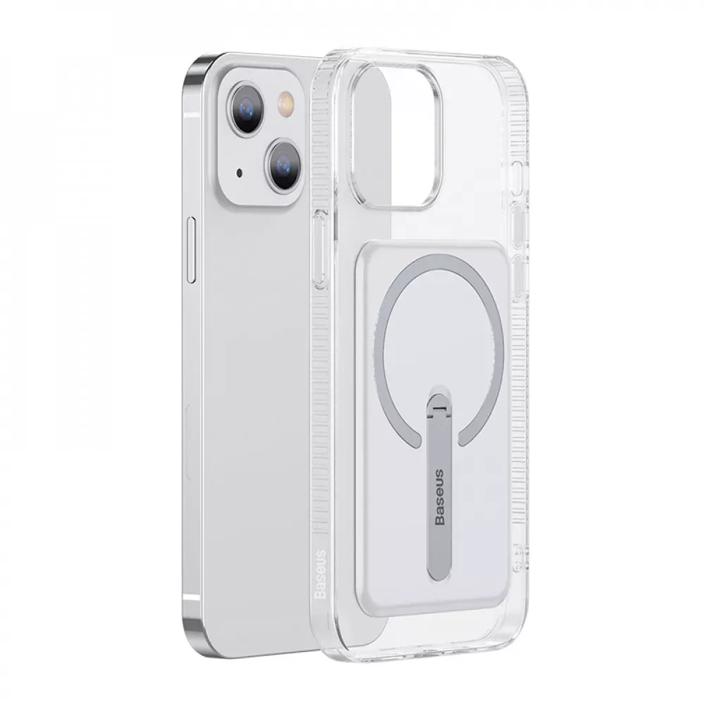Baseus (ARCX000002) Magnetic Phone Case with a Bracket For iP13 6.1inch 2021 — ARCX000002 Transparent — Baseus Apple iPhone 13 6.1"