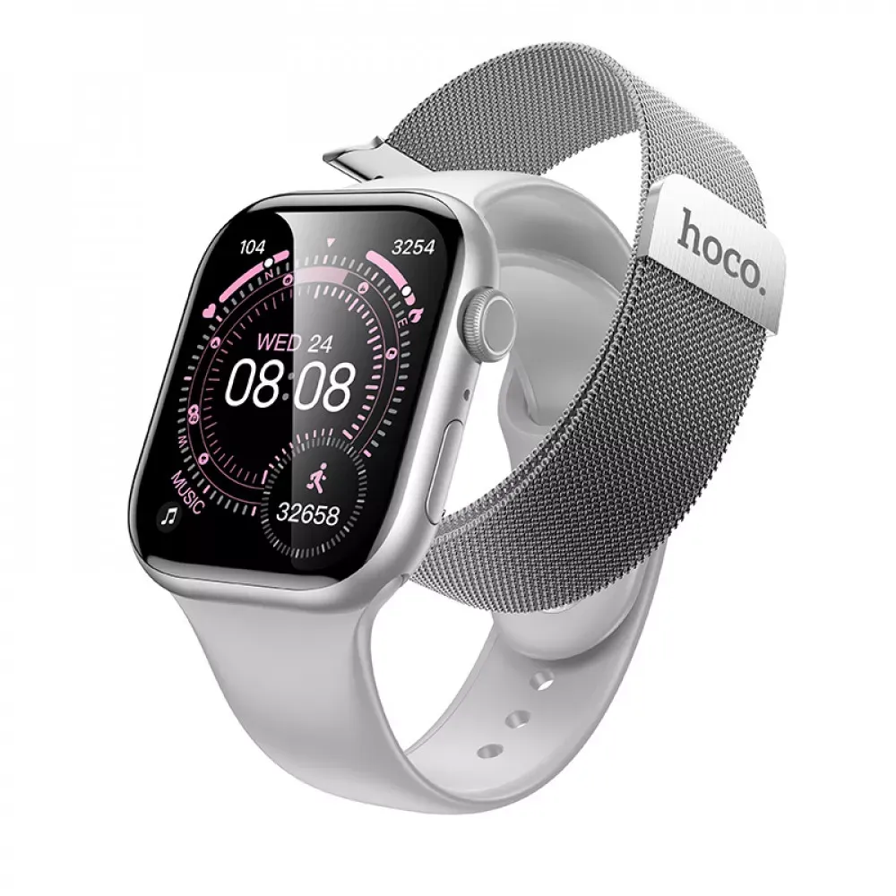 Smart Sports Watch (Call Version) Hoco Y42 — Silver — Hoco