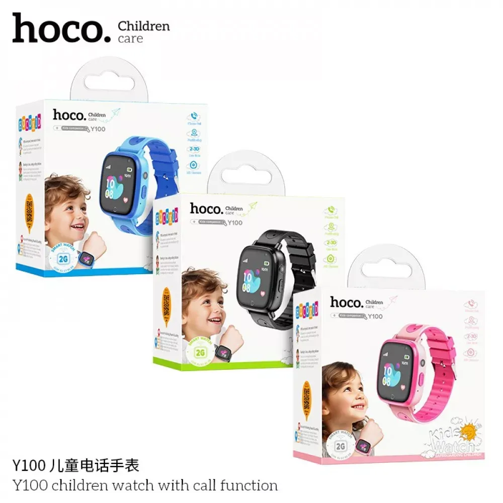 Smart Baby Watch — Hoco Y100 — Black — фото 3
