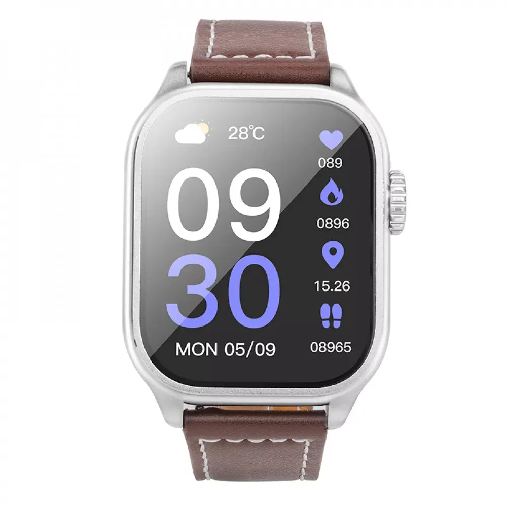Smart Sports Watch (Call Version) Hoco Y17 — Silver — Hoco