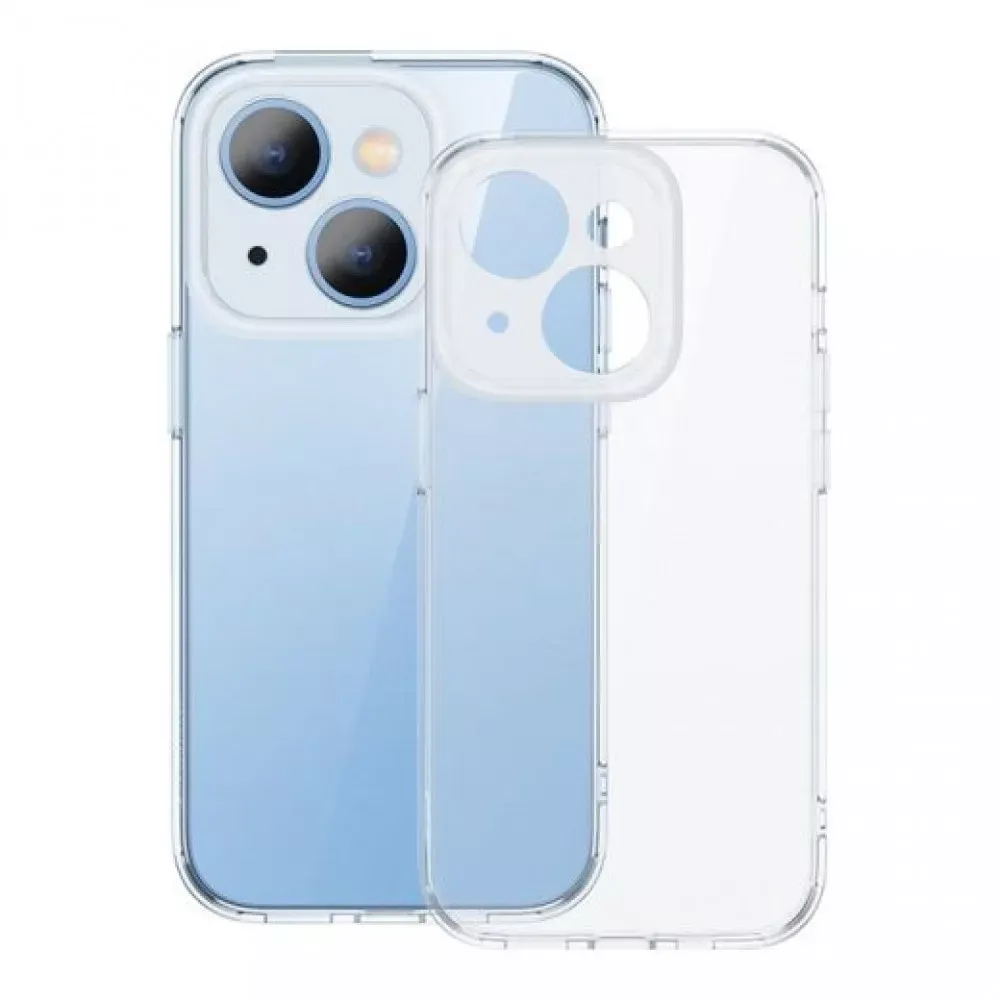 Baseus (ARHJ000102) Illusion Series Protective Case for iP 14 Pro camera lens frames and full tempered glass screen Clear — Baseus Apple iPhone 14 Pro 6.1"
